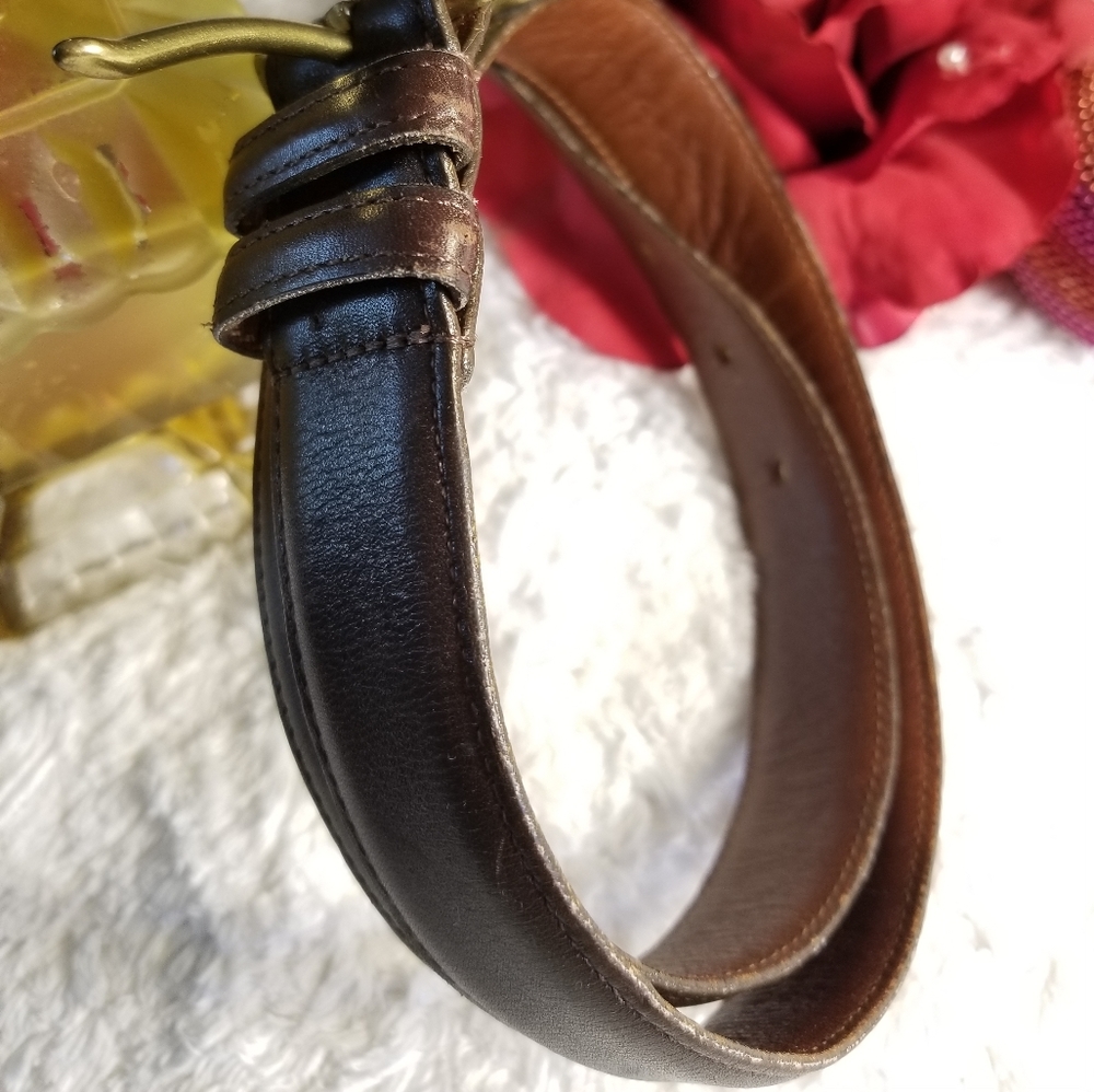 Vintage Brown Coach Belt
